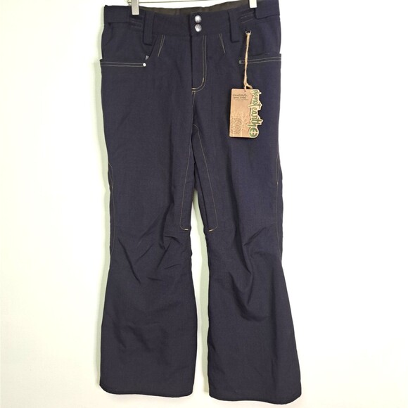 Planet Earth NWT Freefall Insulated Snowboard Pant Eggplant Purple Women Medium - Picture 2 of 11